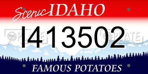 I413502 Idaho License Plate