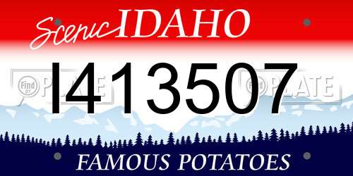 I413507 Idaho License Plate