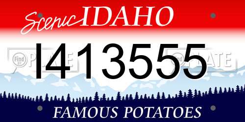 I413555 Idaho License Plate