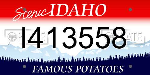 I413558 Idaho License Plate