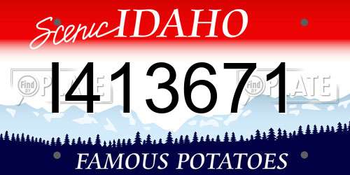 I413671 Idaho License Plate