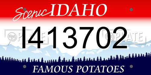I413702 Idaho License Plate