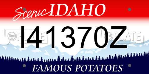 I41370Z Idaho License Plate