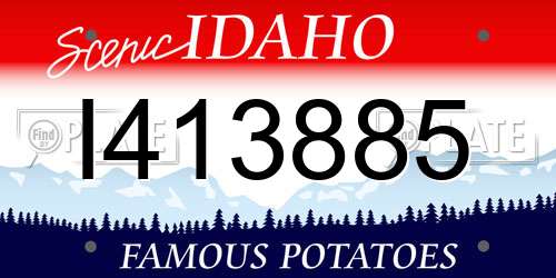 I413885 Idaho License Plate