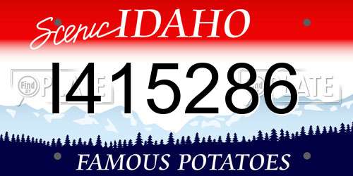 I415286 Idaho License Plate