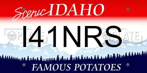 I41NRS Idaho License Plate