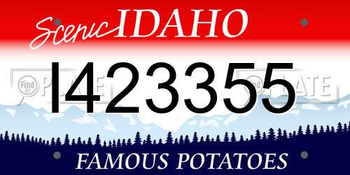 I423355 Idaho License Plate