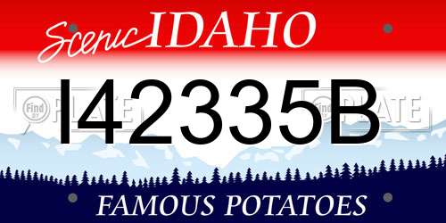 I42335B Idaho License Plate
