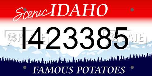I423385 Idaho License Plate