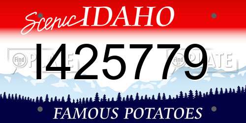 I425779 Idaho License Plate