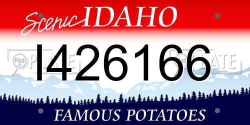 I426166 Idaho License Plate