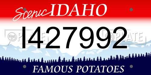 I427992 Idaho License Plate