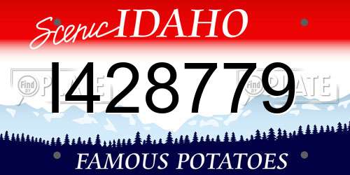I428779 Idaho License Plate