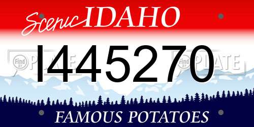 I445270 Idaho License Plate