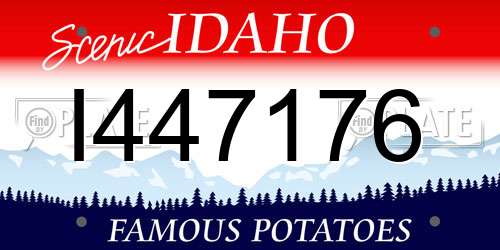 I447176 Idaho License Plate