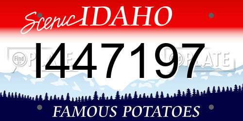 I447197 Idaho License Plate