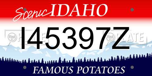 I45397Z Idaho License Plate