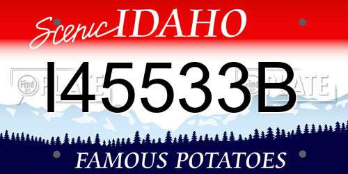 I45533B Idaho License Plate