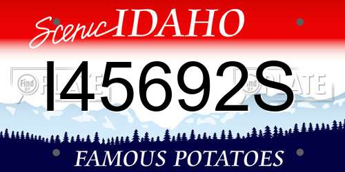 I45692S Idaho License Plate