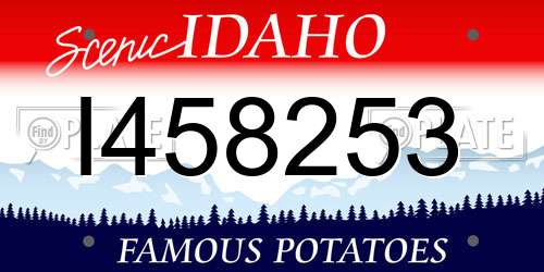 I458253 Idaho License Plate