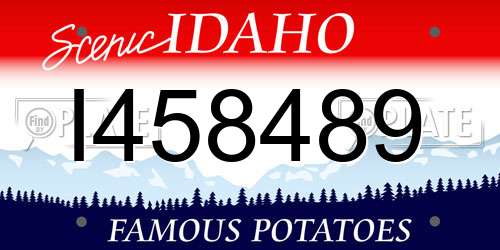 I458489 Idaho License Plate