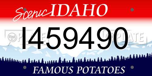 I459490 Idaho License Plate