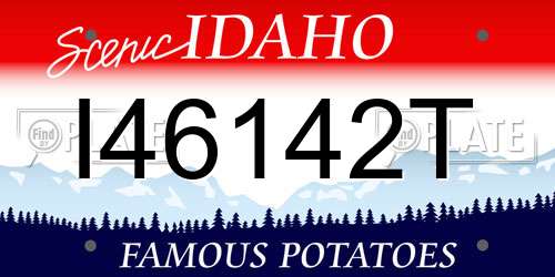 I46142T Idaho License Plate
