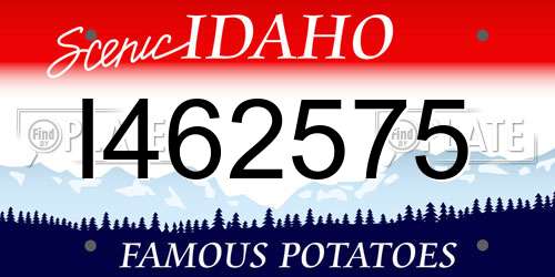 I462575 Idaho License Plate