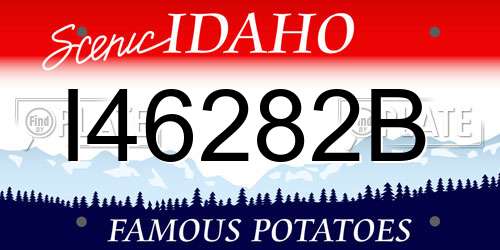 I46282B Idaho License Plate