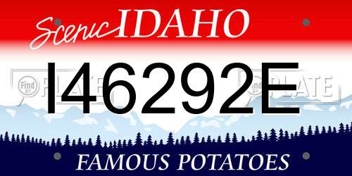 I46292E Idaho License Plate