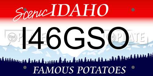 I46GSO Idaho License Plate