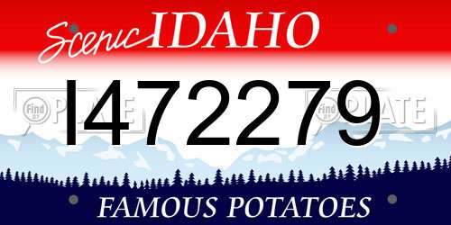 I472279 Idaho License Plate
