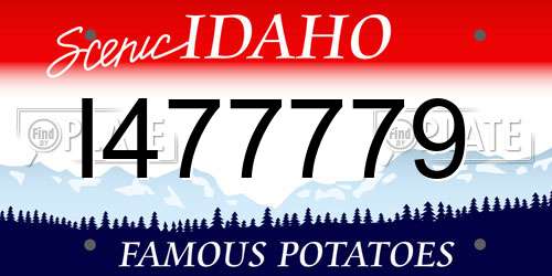 I477779 Idaho License Plate