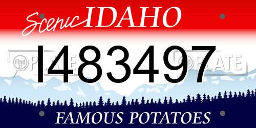 I483497 Idaho License Plate