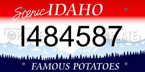 I484587 Idaho License Plate