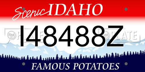 I48488Z Idaho License Plate