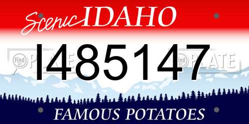 I485147 Idaho License Plate