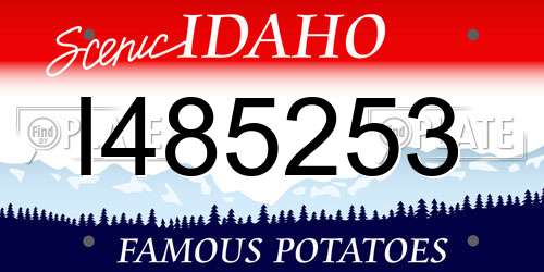 I485253 Idaho License Plate
