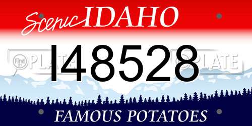I48528 Idaho License Plate