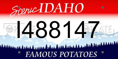 I488147 Idaho License Plate