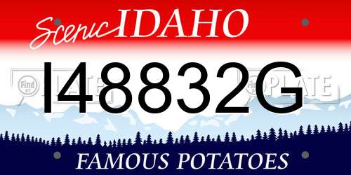 I48832G Idaho License Plate