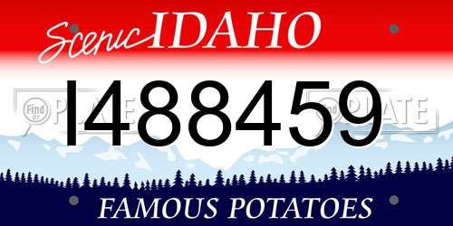 I488459 Idaho License Plate