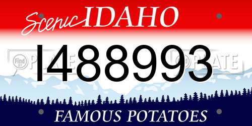 I488993 Idaho License Plate