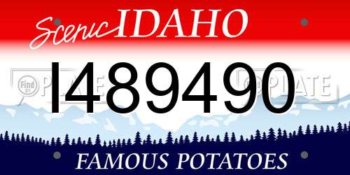 I489490 Idaho License Plate
