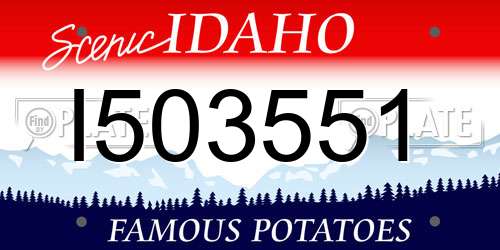 I503551 Idaho License Plate