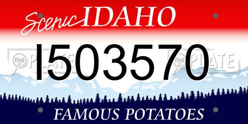 I503570 Idaho License Plate