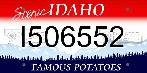 I506552 Idaho License Plate