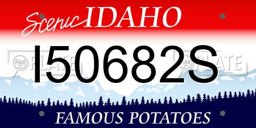 I50682S Idaho License Plate