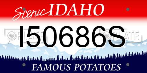 I50686S Idaho License Plate