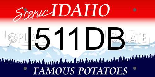 I511DB Idaho License Plate